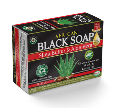 African Black Soap | Shea Butter & Aloe Vera