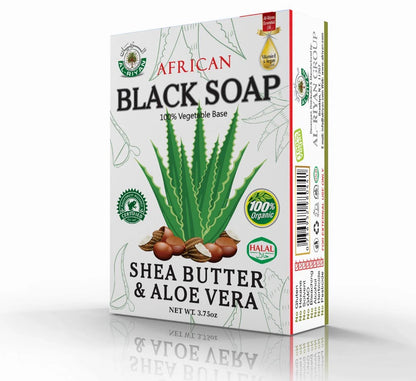 African Black Soap | Shea Butter & Aloe Vera