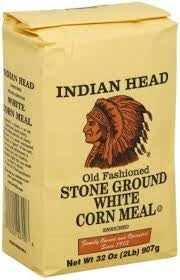 Indian Head Old Fashioned White Corn Meal